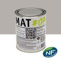 Mur sur Mont&eacute;limar : MAT #07 - Peinture finition acrylique mate Murs Gris vulcania 1L