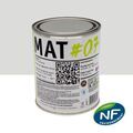 Mur sur Mont&eacute;limar : MAT #07 - Peinture finition acrylique mate Murs Gris radius 1L