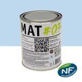 Mur sur Mont&eacute;limar : MAT #07 - Peinture finition acrylique mate Murs Bleu goura 1L