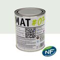 Mur sur Mont&eacute;limar : MAT #07 - Peinture finition acrylique mate Murs Gris castor 1L