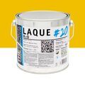 M&eacute;tal sur Mont&eacute;limar : LAQUE H2o #20 - Laque acrylique satin&eacute;e RAL 1023 - Jaune signalisation 2,5L