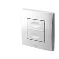 Domotique sur Seyssins : T&eacute;l&eacute;commande sans fil murale 2 touches Yokis Urmet Up Zigbee
