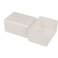 Gaines ICTA et moulures sur Seyssins : Embout pour goulotte PVC blanc 80 x 40 mm KOPOS