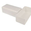 Gaines ICTA et moulures sur Seyssins : Embout pour goulotte PVC blanc 180 x 60 mm KOPOS