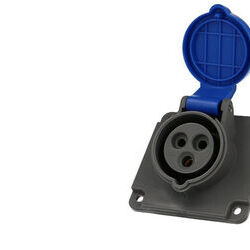 bis-electric Socle femelle CEE monophas&eacute;, 3 x 16A, inclin&eacute;
