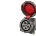 Prise industrielle sur Seyssins : SOLERA Socle femelle CEE triphas&eacute;, 5 x 63A, inclin&eacute; IP67
