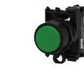 Bouton poussoir vert complet IMO �22mm, 1NO