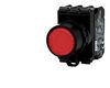 Bouton poussoir lumineux rouge complet IMO �22mm, 1NO+1NC, LED 24V