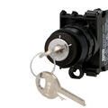 S&eacute;lecteur rotatif 2 positions &agrave; cl&eacute; complet IMO �22mm, 1NO