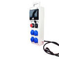 CARRE ROUGE Coffret de chantier monophas&eacute; 4 prises 16A 2P+T + 2 prises USB + 1 arr&ecirc;t d'urgence