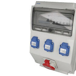 COFRELEC Coffret de chantier triphas&eacute; 3 prises 16A 2P+T + 1 prise 16A 3P+N+T + 1 arr&ecirc;t d'urgence