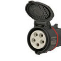 Prise triphas&eacute; femelle CEE, 5 x 16A, pour prolongateur Walther Neo