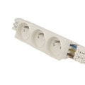 ENSTO Bloc de prise triple blanche enclipsable