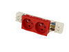 ENSTO Bloc de prise double rouge enclipsable