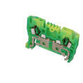 Lot de 25 bornes de jonction &agrave; ressort vert/jaune 2.5 mm� IMO