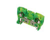 Lot de 25 bornes de jonction &agrave; ressort vert/jaune 4 mm� IMO