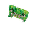 Lot de 25 bornes de jonction &agrave; ressort vert/jaune 4 mm� IMO