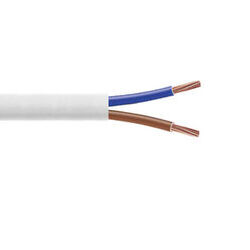 bis-electric C&acirc;ble H05VV-F 2x0.75mm� blanc, couronne de 50m