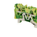 Bornes de jonction RAPIDE Wago 4 mm� VERT-JAUNE