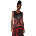 Polo Desigual T Shirt ample et fluide Verona Noir 18WWTK16
