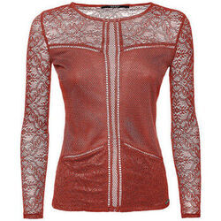 Chemise Guess Chemisier Loren dentelle et filet Rouge W81P78