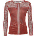 Chemise Guess Chemisier Loren dentelle et filet Rouge W81P78 Grenoble