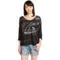 Polo Desigual T Shirt femme Suzel noir 67T25K6