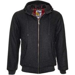 Blouson Harrington Blouson &agrave; capuche en laine gris Gris