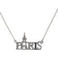 Collier Sc Crystal BP027 Argent&eacute;