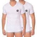 Lingerie homme sur Grenoble : Maillots de corps Bikkembergs BKK1UTS08BI-WHITE Blanc