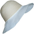 Chapeaux sur Grenoble : Chapeau Chapeau-Tendance Capeline bi mati&egrave;re VALENTINE Beige