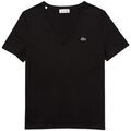 T-shirt Lacoste T shirt Femme Col V Ref 54003 031 Noir