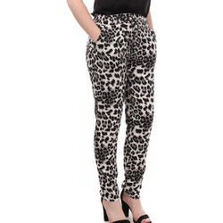 Pantalon Vero Moda L&eacute;opard Easy Noir