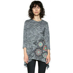 T-shirt Desigual T Shirt HAWHAN Gris 18SWTKFE