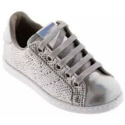 Baskets enfant Victoria BASKETS LACET ZIP ARGENT Argent&eacute;