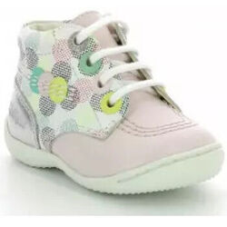 Boots enfant Kickers GULLYZIP BLANC POIS MULTICO