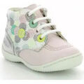 Boots enfant Kickers GULLYZIP BLANC POIS MULTICO