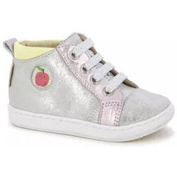Boots enfant Shoo Pom BOUBA ZIP LACE SILVER/MULTI PASTEL Argent&eacute;