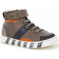 Chaussures enfants sur Grenoble : Baskets montantes enfant Shoo Pom WILL BOY TAUPE BLEU MARINE ORANGE
