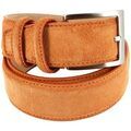 Ceinture Robert Charles Ceinture en daim surpiqu&eacute;e Orange