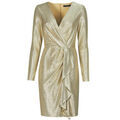 Robe courte Lauren Ralph Lauren CINLAIT-LONG SLEEVE-COCKTAIL DRESS Dor&eacute;
