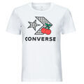 T-shirt Converse CHERRY STAR CHEVRON INFILL TEE WHITE