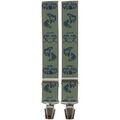 Ceinture Tony & Paul Bretelle 4 clips P&ecirc;cheur de saumons Vert