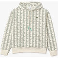 Sweat-shirt Lacoste Sweatshirt à capuche unisexe L!VE loose fit monogram Blanc Grenoble