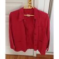 Vestes sur Grenoble : Veste Benetton VESTE ROUGE 100 % LIN