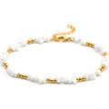 Bracelets Sixtystones Sixty Stones - 60 - Cha&icirc;ne Cheville - Blanc