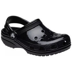 Tongs enfant Crocs CLASSIC HIGH SHINE VERNIS NOIR