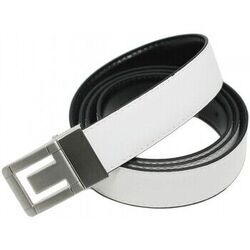Ceinture Kebello Ceinture en cuir H, Blanc