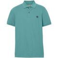Tee-shirts sur Grenoble : T-shirt Timberland TB0A2DJE - SLEEVE STRETCH POLO-CL61 SEA PINE