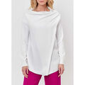Gilets sur Grenoble : Gilet La Fiancee Du Mekong Gilet long maille effet drappé TACHI Blanc